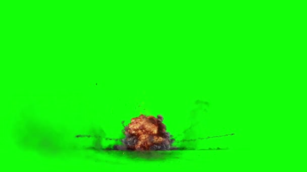 Efeito Explosão Tela Verde — Vídeo de Stock