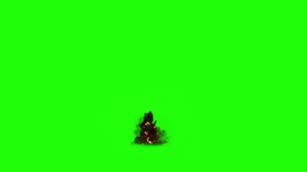 Explosion Effect Green Screen — Stock video