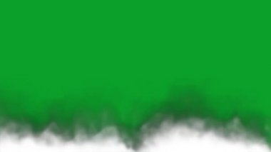 Yeşil Ekran Üzerinde Beyaz Duman Efekti