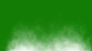 Yeşil Ekran Üzerinde Beyaz Duman Efekti