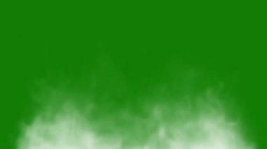 Yeşil Ekran Üzerinde Beyaz Duman Efekti