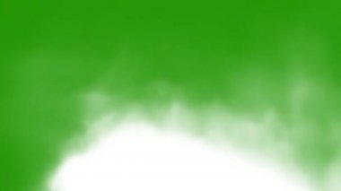 Yeşil Ekran Üzerinde Beyaz Duman Efekti