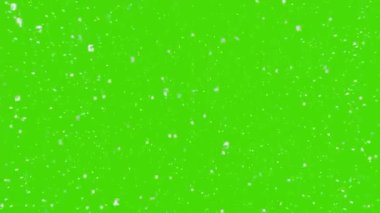 Yeşil Ekrana Düşen Kar Taneleri