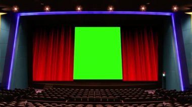 Sinema Salonu Kırmızı Perde Yeşil Ekran Açılıyor