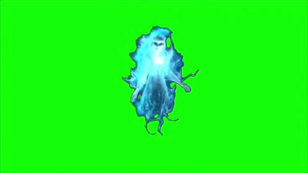Fantasma Volando Pantalla Verde — Vídeos de Stock