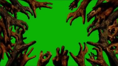 Zombi Eller Yeşil Ekranda