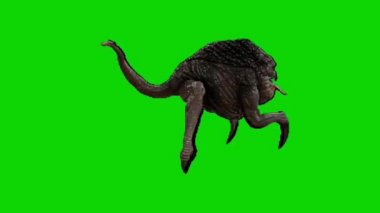 Yeşil Ekranda Yürüyen Canavar