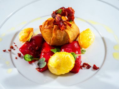 Sufle patatesli yumurta.