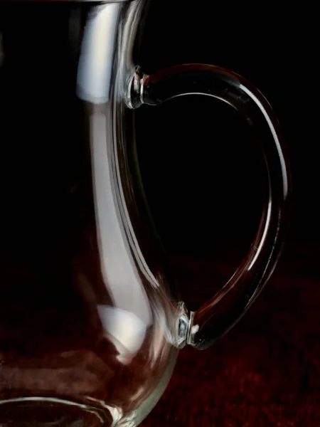 Контуры Пустой Стеклянный Кувшин — стоковое фото