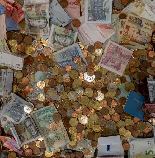Reunión Económica Mundial Para Ayudar Las Personas Necesitadas Dinero Recaudó —  Fotos de Stock