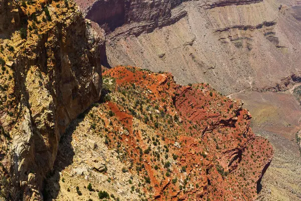 Окрашенные Скальные Образования Национальном Парке Гранд Каньон Аризона Сша — стоковое фото