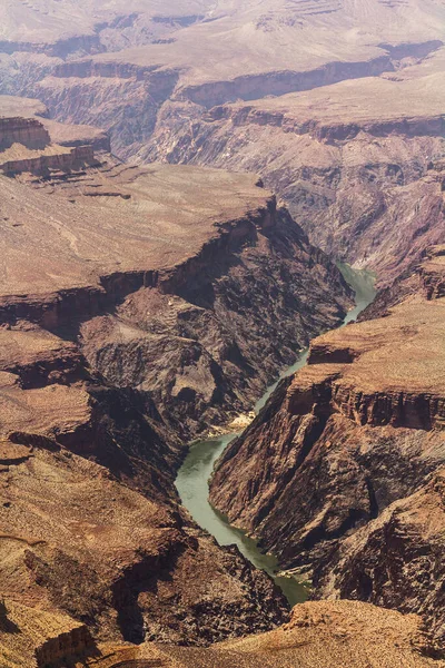 Úzký Záběr Řeku Colorado Zachycený Národním Parku Grand Canyon Arizona — Stock fotografie