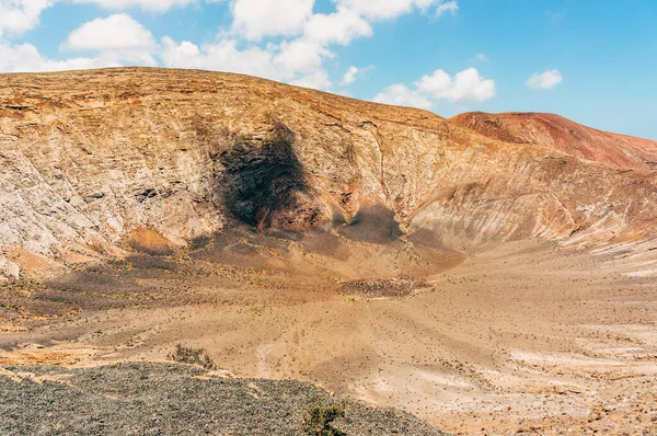 Spanya Daki Lanzarote Volkanik Adasının Issız Bölgesi — Stok fotoğraf