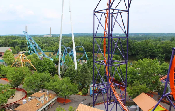 Parque Atracciones Paisaje Verano — Foto de Stock