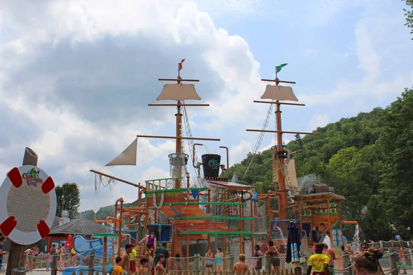 Parque Acuático Barco Pirata — Foto de Stock