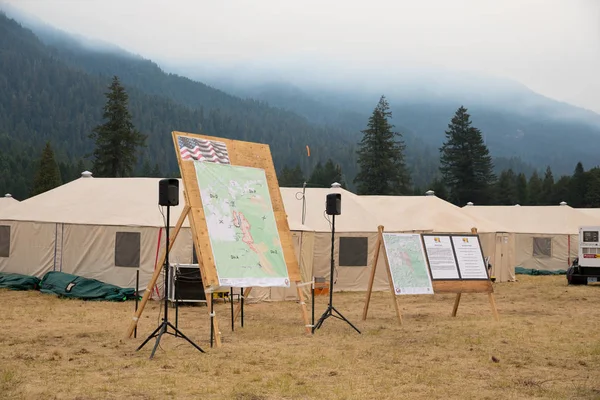 Terwilliger Fire Camp in Willamette National Forest — Stock Photo, Image