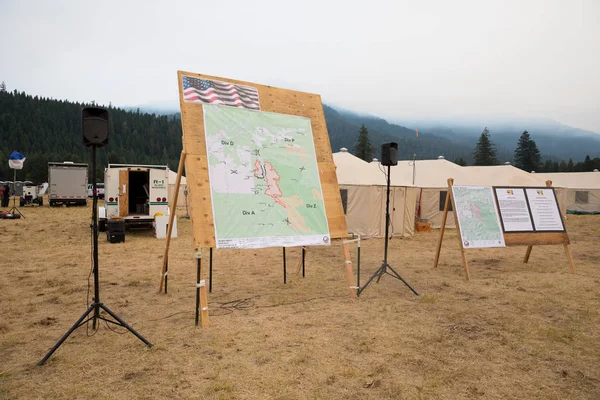 Terwilliger brand kamp in Willamette National Forest — Stockfoto