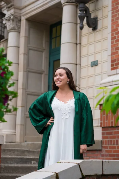 University of Oregon Graduate on Campus in Eugene