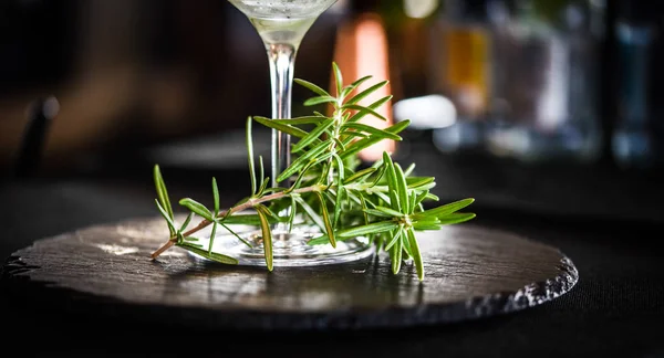 Bebida Tónica Gin Fresco Com Frutas Especiarias — Fotografia de Stock