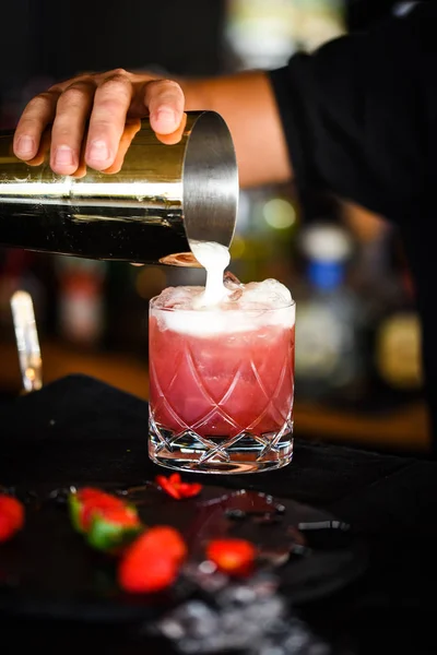 Delicious Raspberry Lime Cocktail — ストック写真