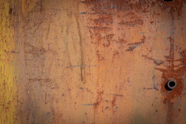 Textura Ferro Enferrujado Com Corrosão Superfície — Fotografia de Stock