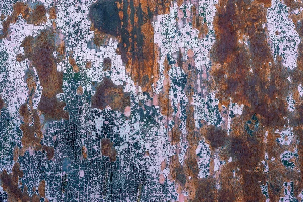 Textur Aus Rostigem Eisen Mit Korrosion Der Oberfläche — Stockfoto