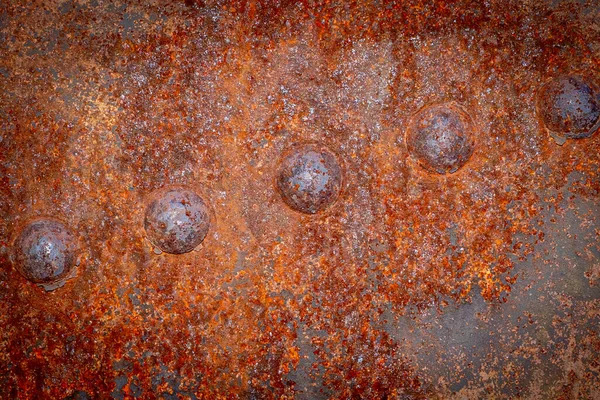 Yüzeyinde Aşınma Olan Paslı Demir Dokusu — Stok fotoğraf