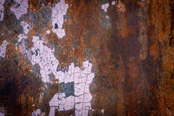 Textura Ferro Enferrujado Com Corrosão Superfície — Fotografia de Stock