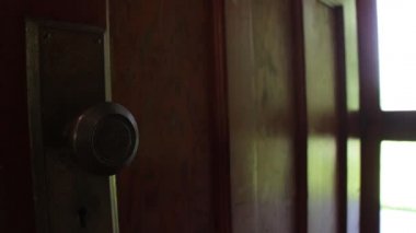 Close Up Cabin Door Knob