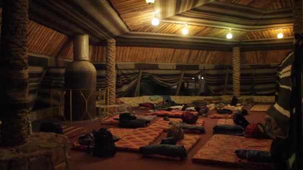 以色列犹太沙漠中的贝都因帐篷 — 图库视频影像