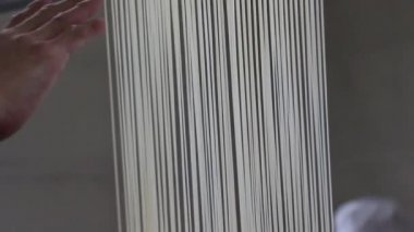 Akita Japonya 'da Asılı El Udon Erişteleri