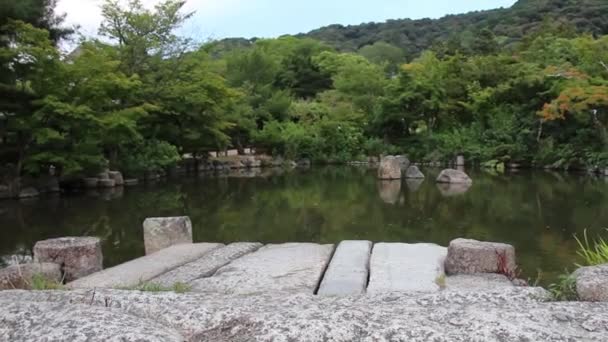 Пруд Гионе Киото Япония — стоковое видео