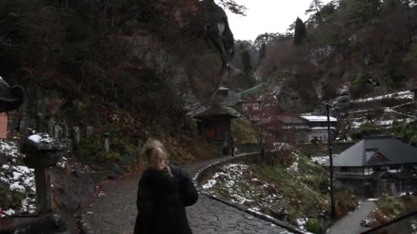 日本山寺寺 — 图库视频影像