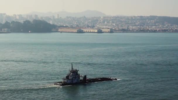 Bateau Passant Par San Francisco — Video