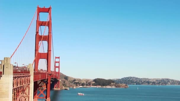 Ponte Della Porta Oro San Francisco California — Video Stock