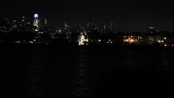 Night Timelapse Cityscape San Francisco Californië — Stockvideo