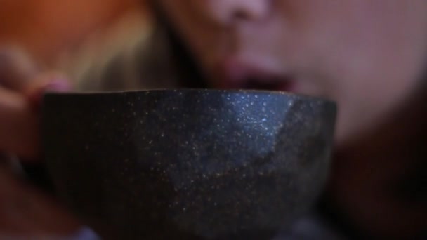  Femme Sips Matcha Latte 