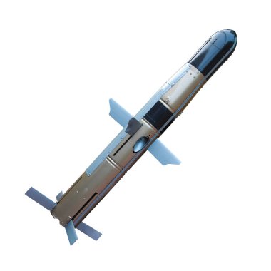 Birkaç muharebe füzeleri gökyüzüne amaçlı. Üzerinde beyaz bir ba izole