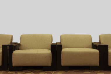 Metin girişi için beyaz arka plan kanepe.