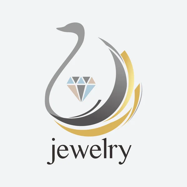 Bijoux Diamond Logo Vecteur — Image vectorielle