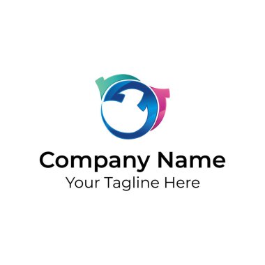 Üçlü Ok Sol Logo Vektörü