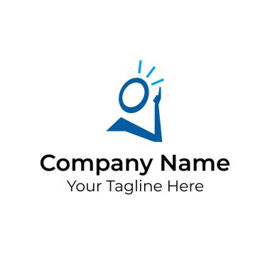 Dahi Fikir Cesur Logo Vektörü