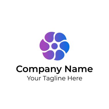 Soyut Basit Minimalist Logo Vektörü. Muhteşem Şirket Logosu