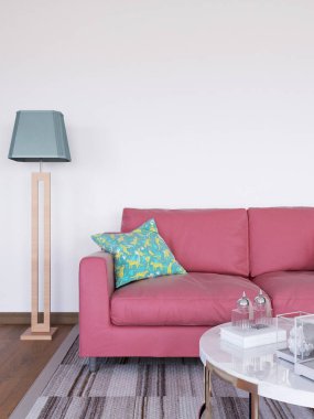 İç Salon Duvar Modeli. 3B görüntüleme.