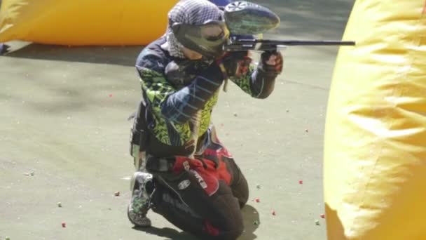 Junio 2019 Vinnitsa Ucrania Campeonato Paintball Acerca Los Deportes Diversión — Vídeos de Stock