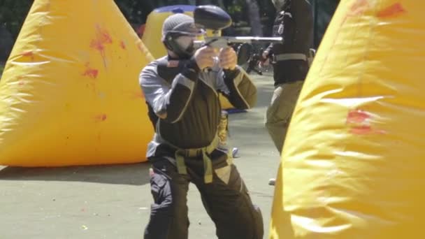 Juni 2019 Winniza Ukraine Paintball Meisterschaft Über Sport Spaß Aktion — Stockvideo