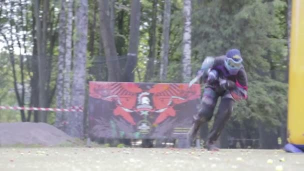 Červen 2019 Vinnitsa Ukrajina Mistrovství Paintballu Sport Zábava Akce Válka — Stock video