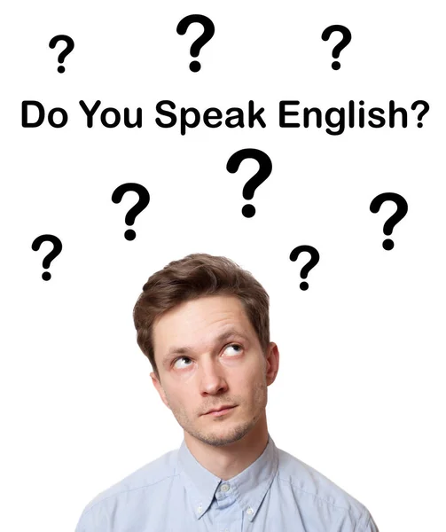 Ararken yakışıklı genç bir adam portresi. Beyaz b izole