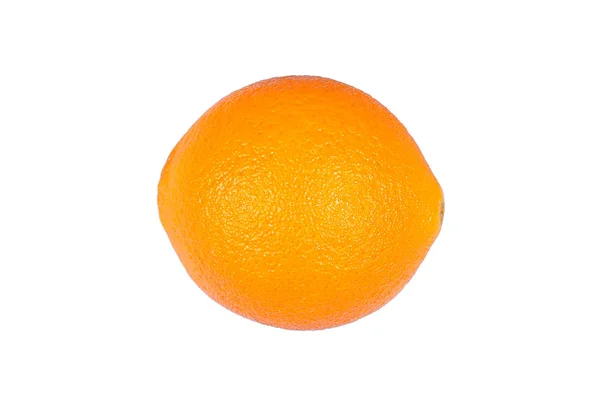 Naranja jugosa madura sobre fondo blanco. Alimentación saludable y dietina — Foto de Stock