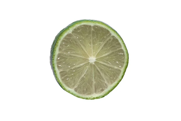 Limón delicioso jugoso maduro sobre fondo blanco. Comer sano y — Foto de Stock